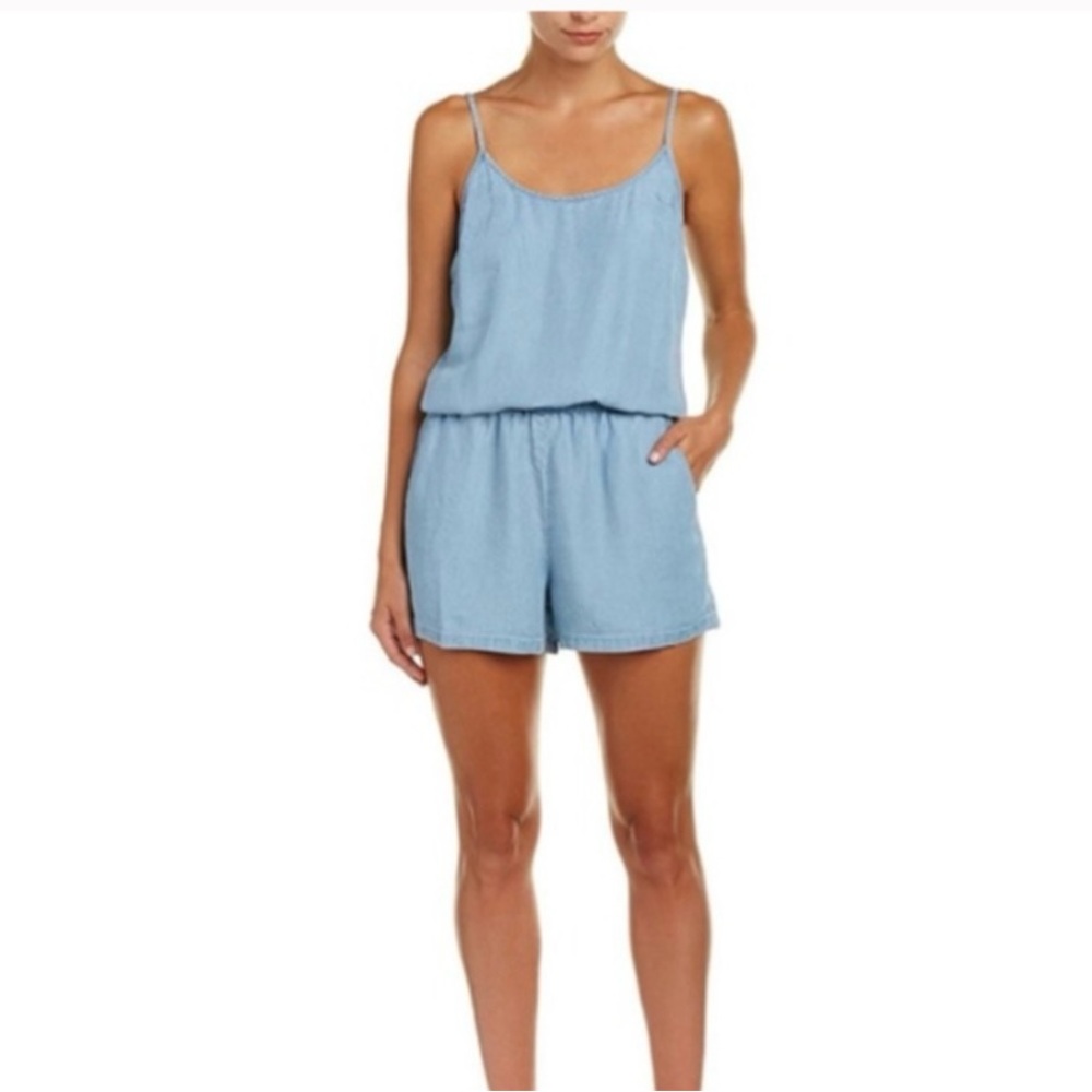 Splendid denim tencel romper